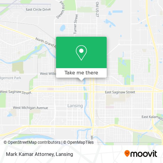 Mark Kamar Attorney map