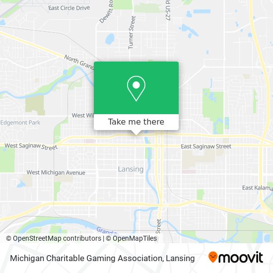 Michigan Charitable Gaming Association map