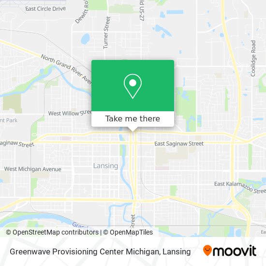 Greenwave Provisioning Center Michigan map