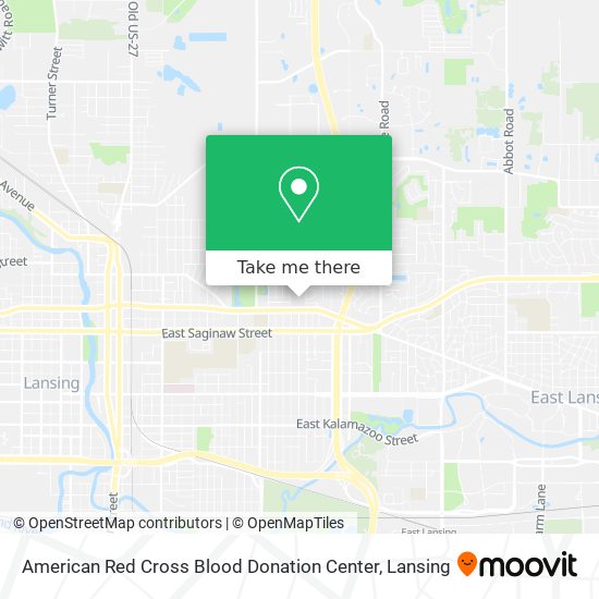 Mapa de American Red Cross Blood Donation Center