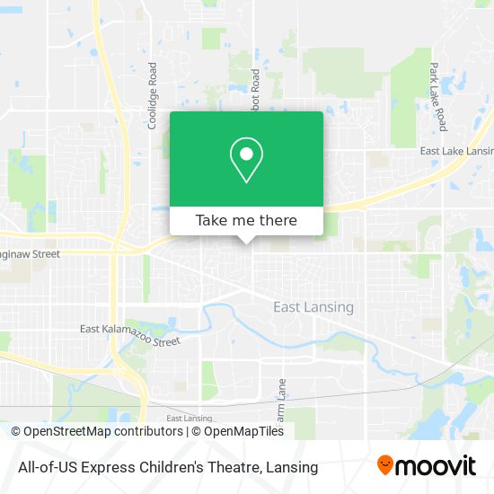All-of-US Express Children's Theatre map