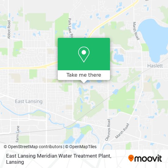 East Lansing Meridian Water Treatment Plant map
