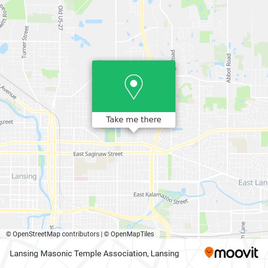 Lansing Masonic Temple Association map