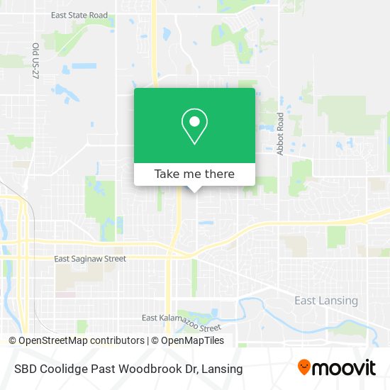 SBD Coolidge Past Woodbrook Dr map