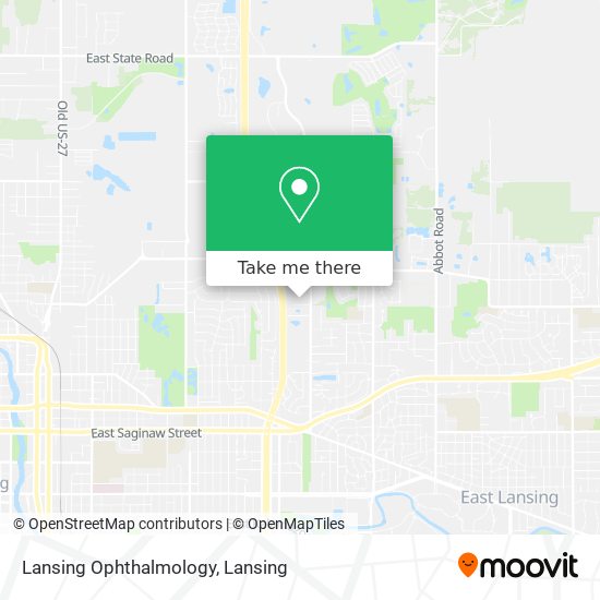 Lansing Ophthalmology map