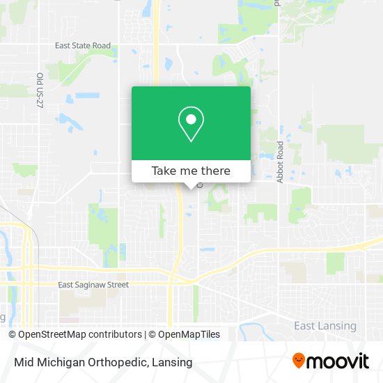 Mid Michigan Orthopedic map