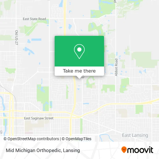 Mid Michigan Orthopedic map
