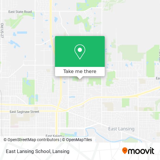 East Lansing School map