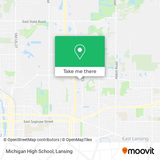 Michigan High School map