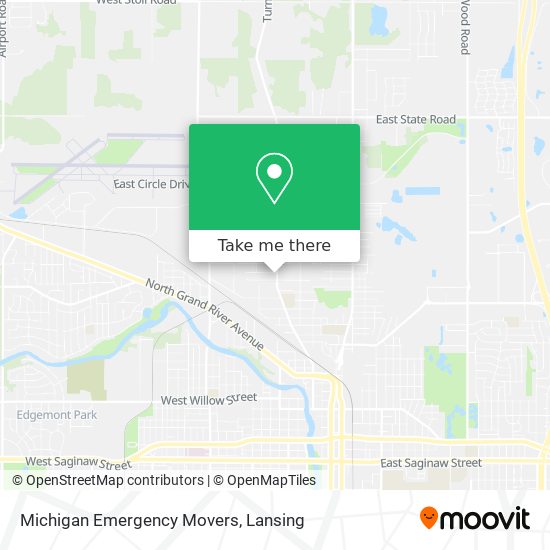 Michigan Emergency Movers map