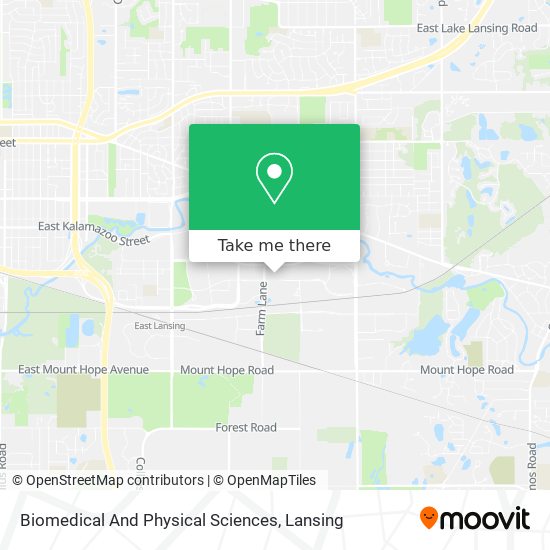 Biomedical And Physical Sciences map