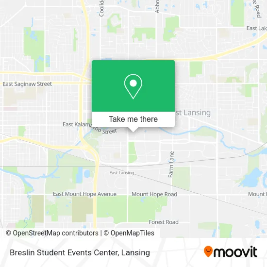 Breslin Student Events Center map