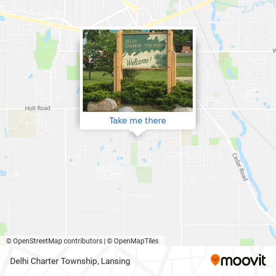 Delhi Charter Township map