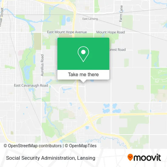 Social Security Administration map