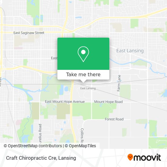 Craft Chiropractic Cre map