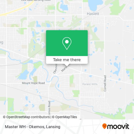 Mapa de Master WH - Okemos