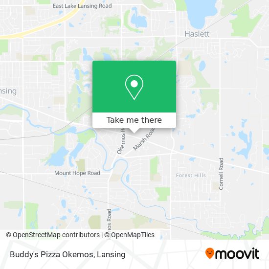 Buddy's Pizza Okemos map