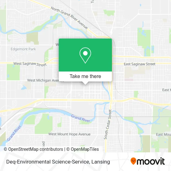 Deq-Environmental Science-Service map
