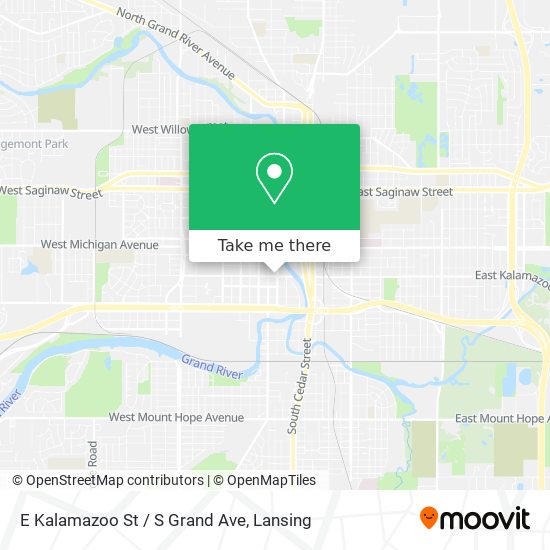 Mapa de E Kalamazoo St / S Grand Ave