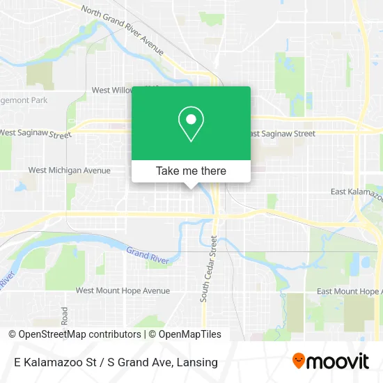 Mapa de E Kalamazoo St / S Grand Ave