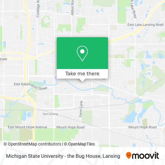 Michigan State University - the Bug House map
