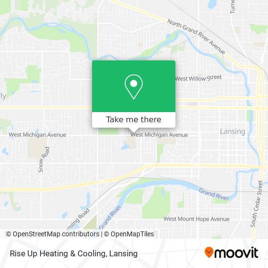 Rise Up Heating & Cooling map