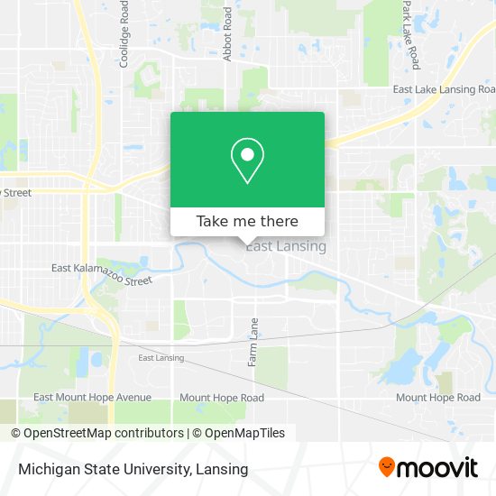 Mapa de Michigan State University