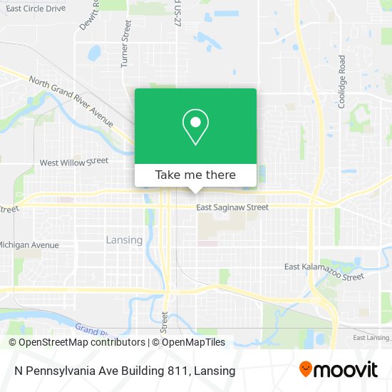 Mapa de N Pennsylvania Ave Building 811