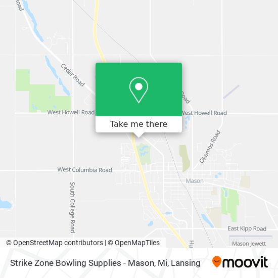 Mapa de Strike Zone Bowling Supplies - Mason, Mi