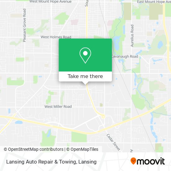 Mapa de Lansing Auto Repair & Towing