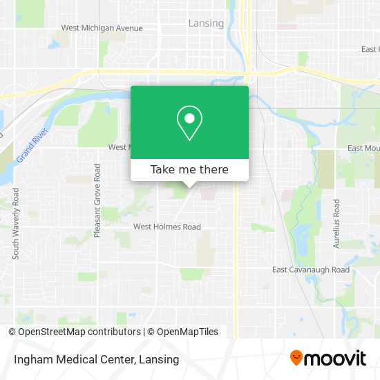 Mapa de Ingham Medical Center