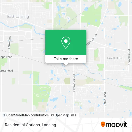 Residential Options map