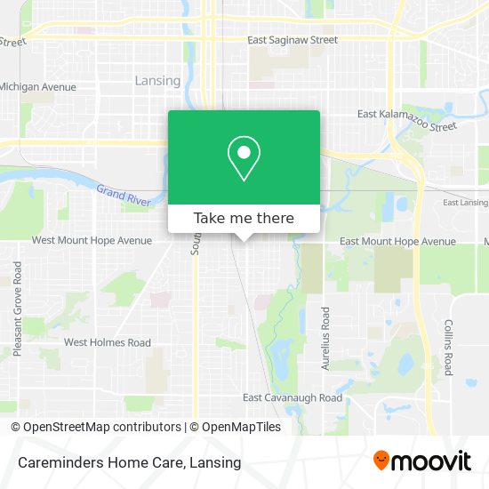 Careminders Home Care map