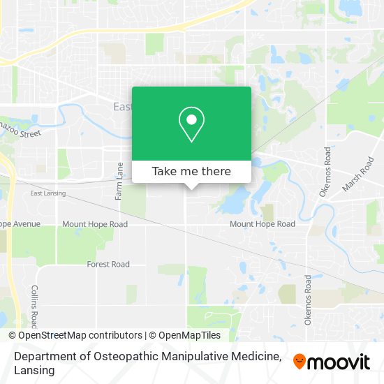Mapa de Department of Osteopathic Manipulative Medicine