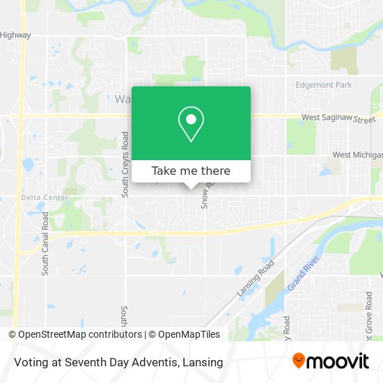 Voting at Seventh Day Adventis map