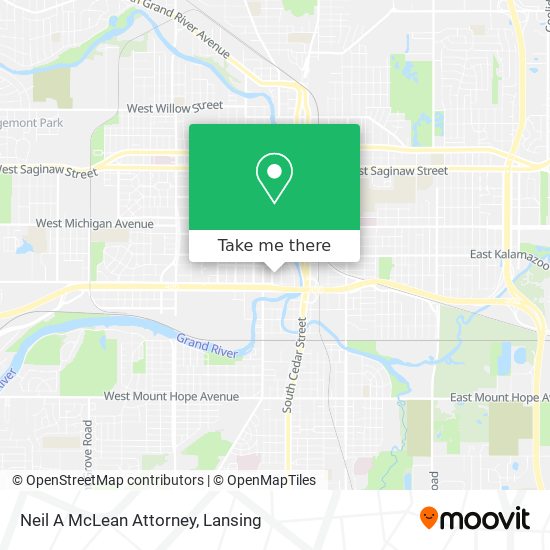 Neil A McLean Attorney map