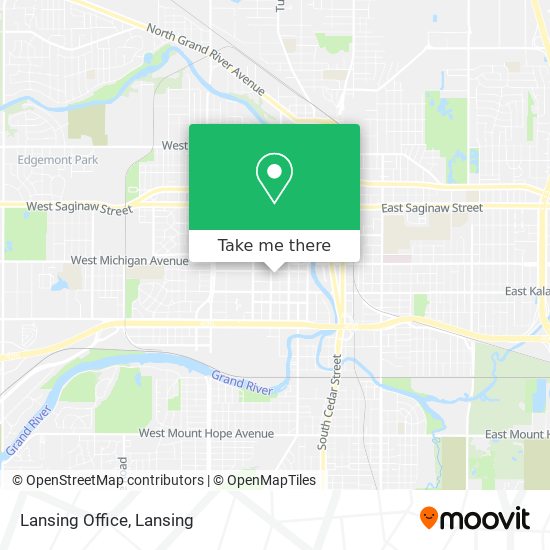 Lansing Office map