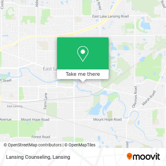 Lansing Counseling map