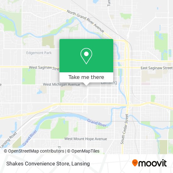 Mapa de Shakes Convenience Store