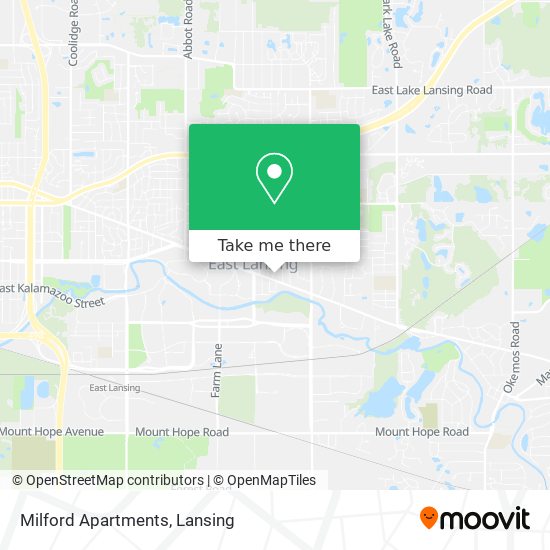 Mapa de Milford Apartments