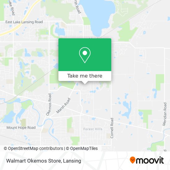 Walmart Okemos Store map