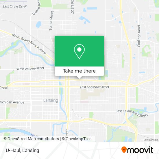 U-Haul map