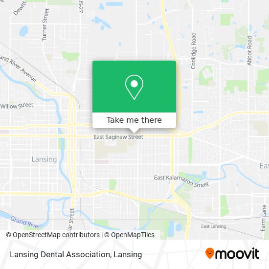 Lansing Dental Association map