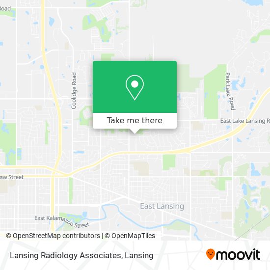 Lansing Radiology Associates map
