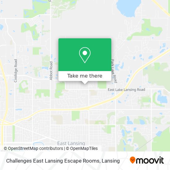 Challenges East Lansing Escape Rooms map
