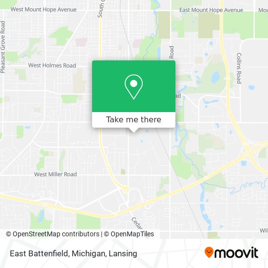 Mapa de East Battenfield, Michigan