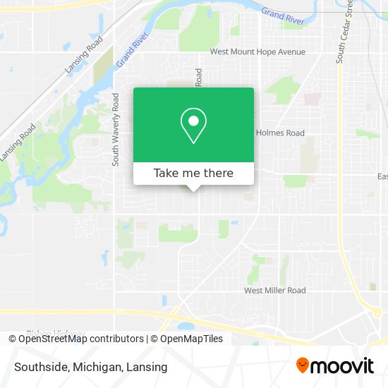 Southside, Michigan map