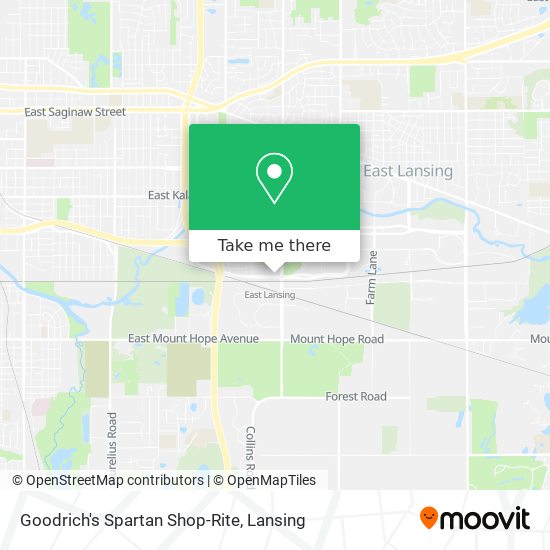 Goodrich's Spartan Shop-Rite map