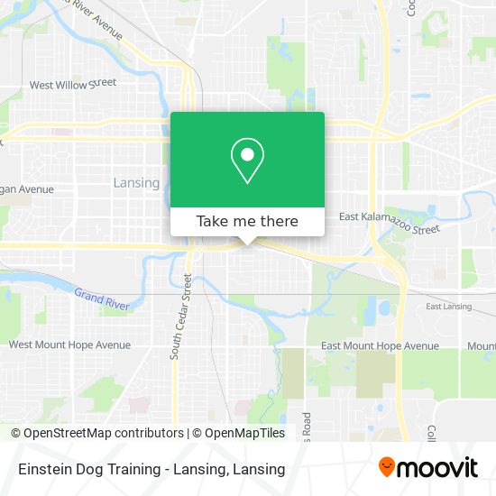 Einstein Dog Training - Lansing map