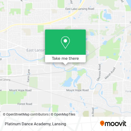 Platinum Dance Academy map